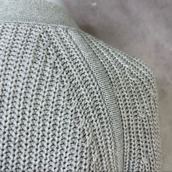 Apiece Apart Astro V Neck Knit Sweater Balloon Sleeves In Gray Marl Size XS - Picture 11 of 16